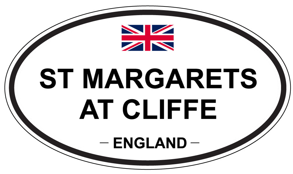 ST MARGARETS AT CLIFFE, ENGLAND - Oval Sticker
