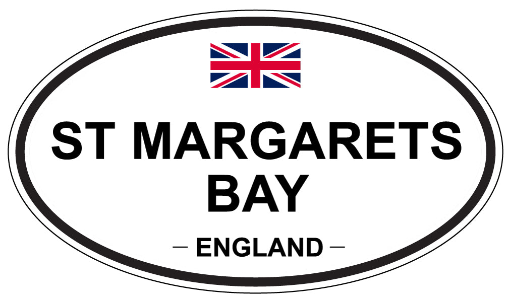 ST MARGARETS BAY, ENGLAND - Oval Sticker