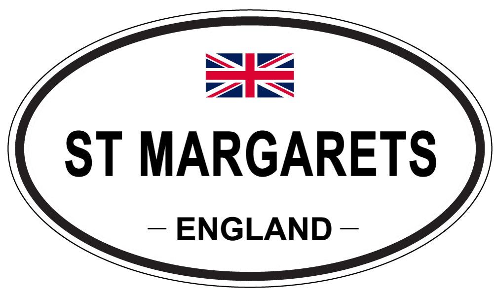 ST MARGARETS, ENGLAND - Oval Sticker