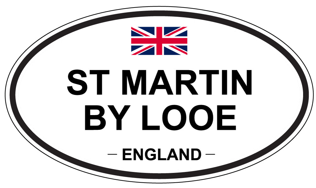 ST MARTIN BY LOOE, ENGLAND - Oval Sticker