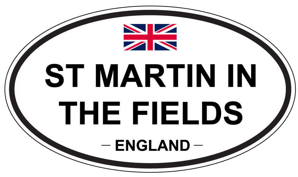 ST MARTIN IN THE FIELDS, ENGLAND - Oval Sticker