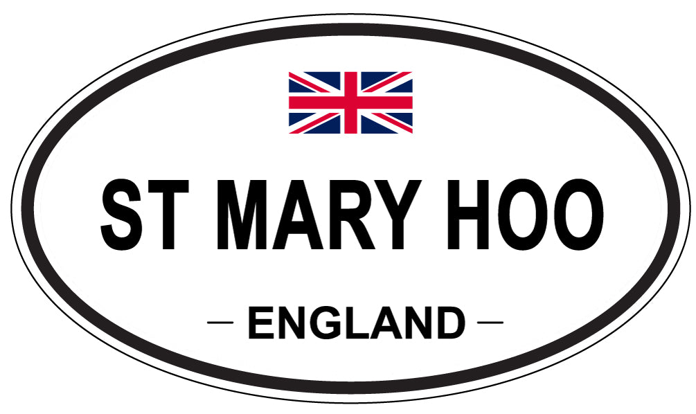 ST MARY HOO, ENGLAND - Oval Sticker