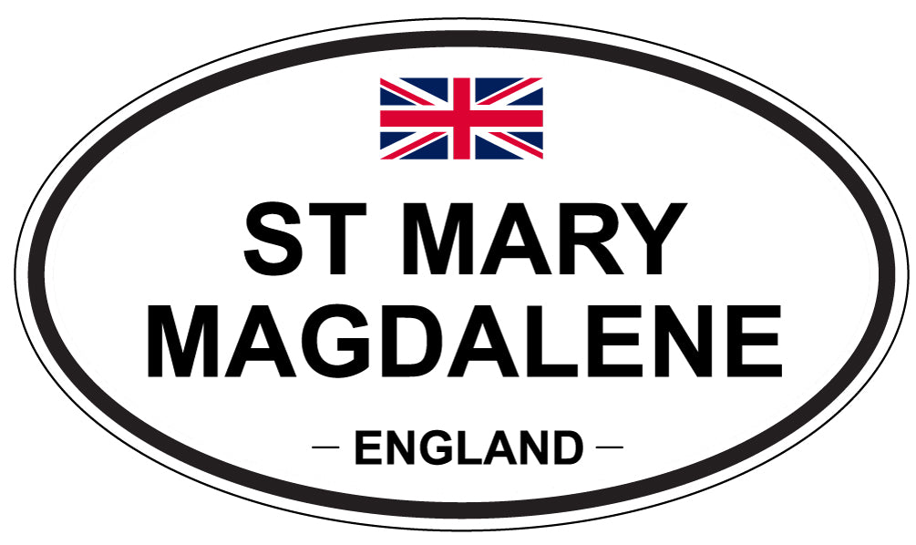 ST MARY MAGDALENE, ENGLAND - Oval Sticker