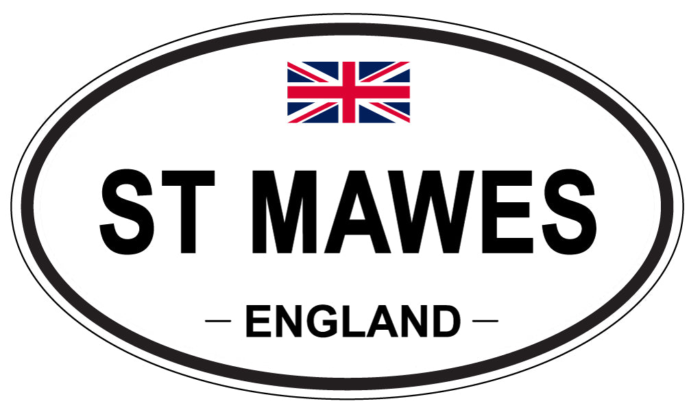 ST MAWES, ENGLAND - Oval Sticker