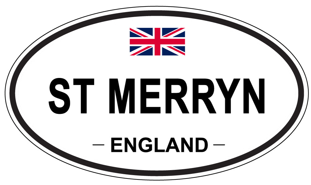 ST MERRYN, ENGLAND - Oval Sticker