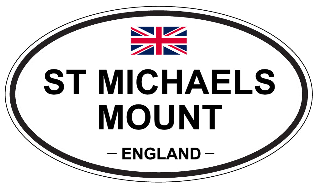 ST MICHAELS MOUNT, ENGLAND - Oval Sticker