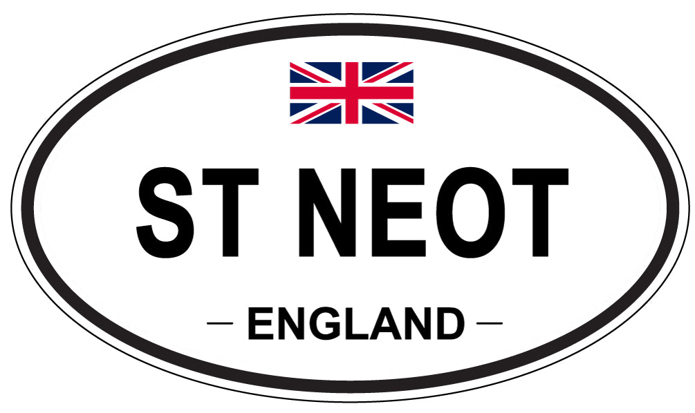 ST NEOT, ENGLAND - Oval Sticker