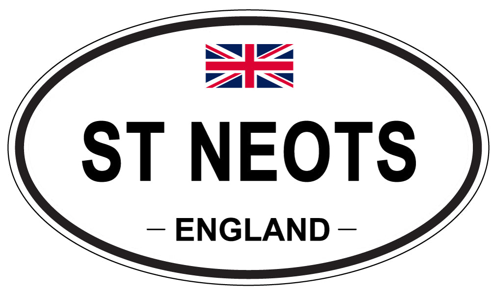 ST NEOTS, ENGLAND - Oval Sticker
