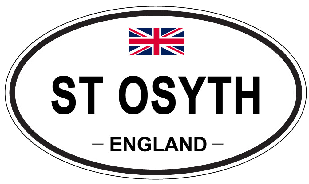 ST OSYTH, ENGLAND - Oval Sticker