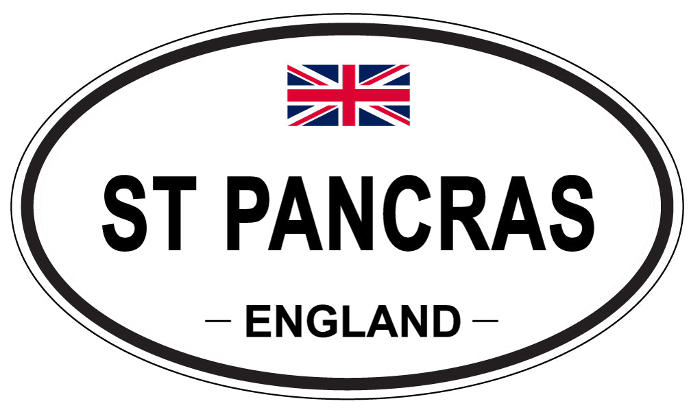 ST PANCRAS, ENGLAND - Oval Sticker