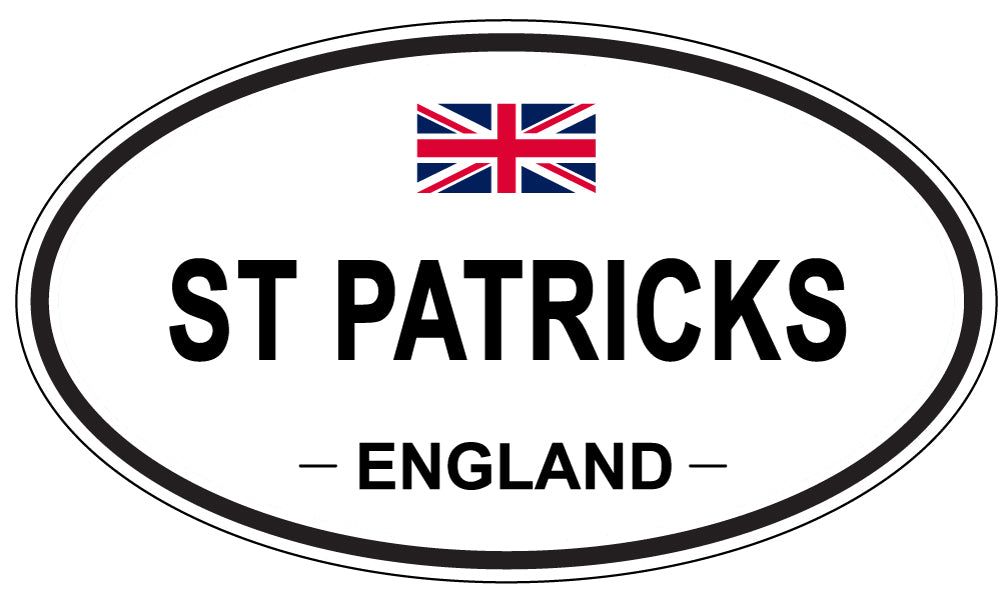 ST PATRICKS, England - Oval Magnet
