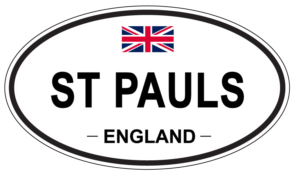 ST PAULS, England - Oval Magnet