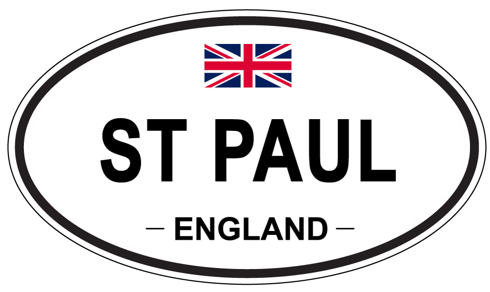 ST PAUL, England - Oval Magnet