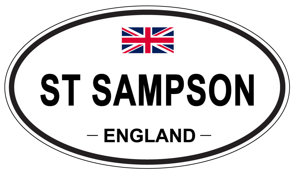 ST SAMPSON, England - Oval Magnet