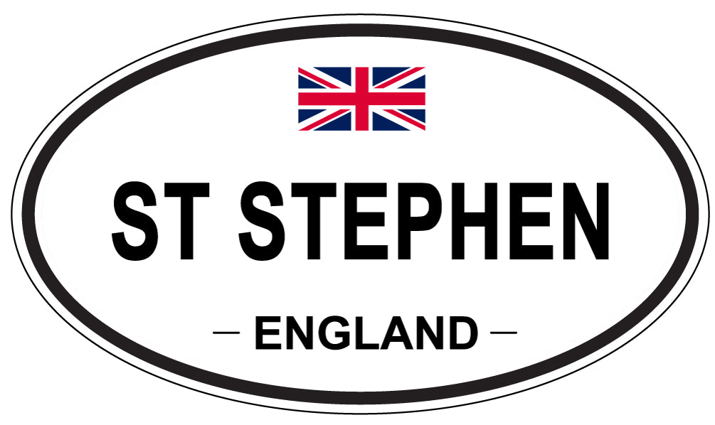 ST STEPHEN, ENGLAND - Oval Sticker