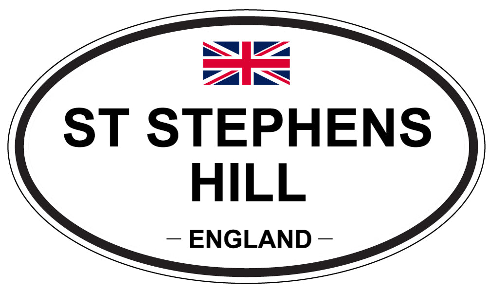 ST STEPHENS HILL, ENGLAND - Oval Sticker
