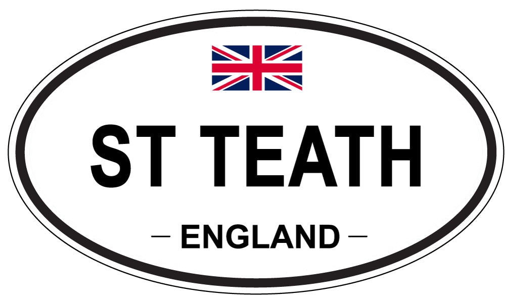 ST TEATH, ENGLAND - Oval Sticker