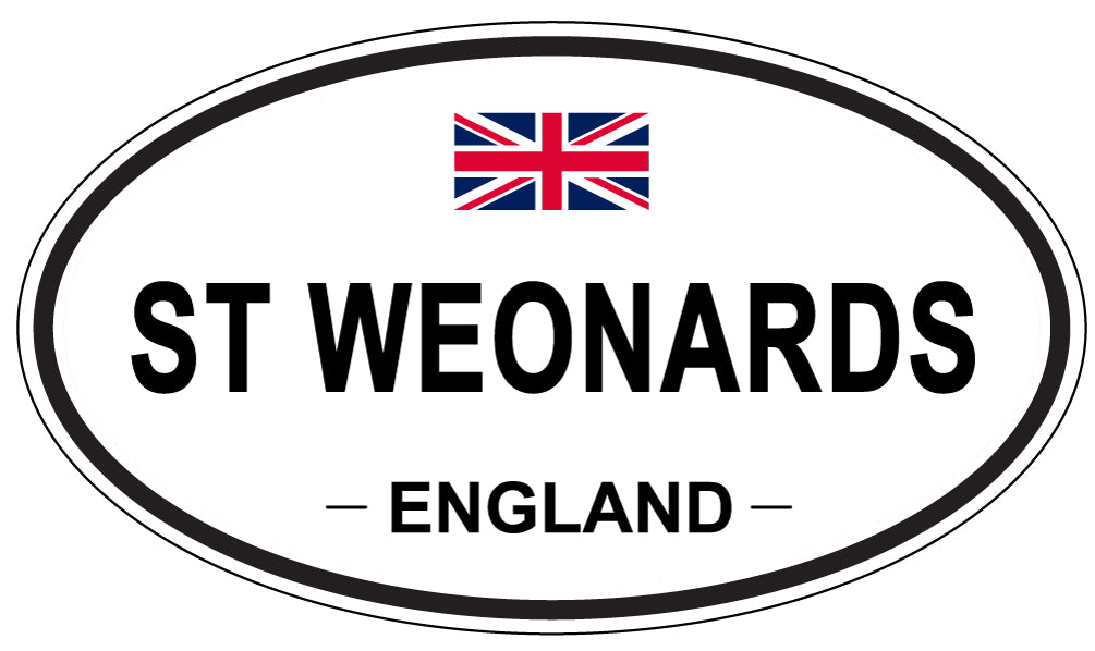 ST WEONARDS, England - Oval Magnet