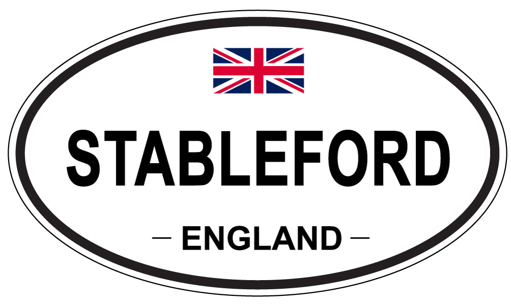 STABLEFORD, ENGLAND - Oval Sticker
