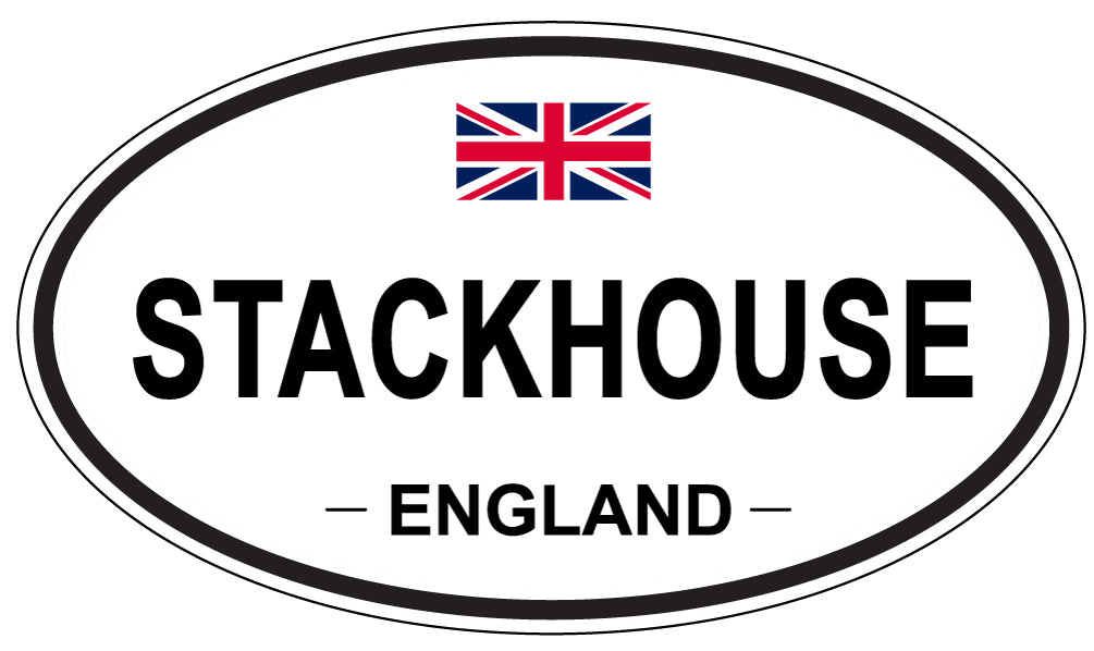 STACKHOUSE, ENGLAND - Oval Sticker