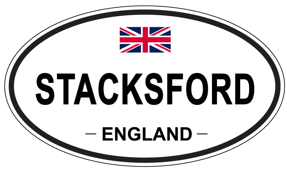 STACKSFORD, ENGLAND - Oval Sticker