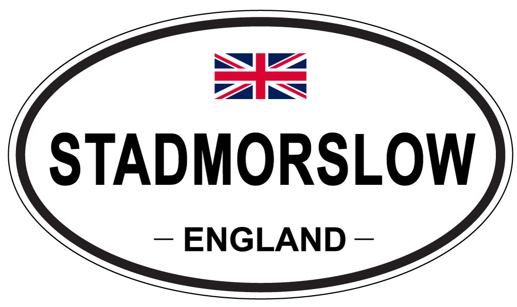STADMORSLOW, ENGLAND - Oval Sticker