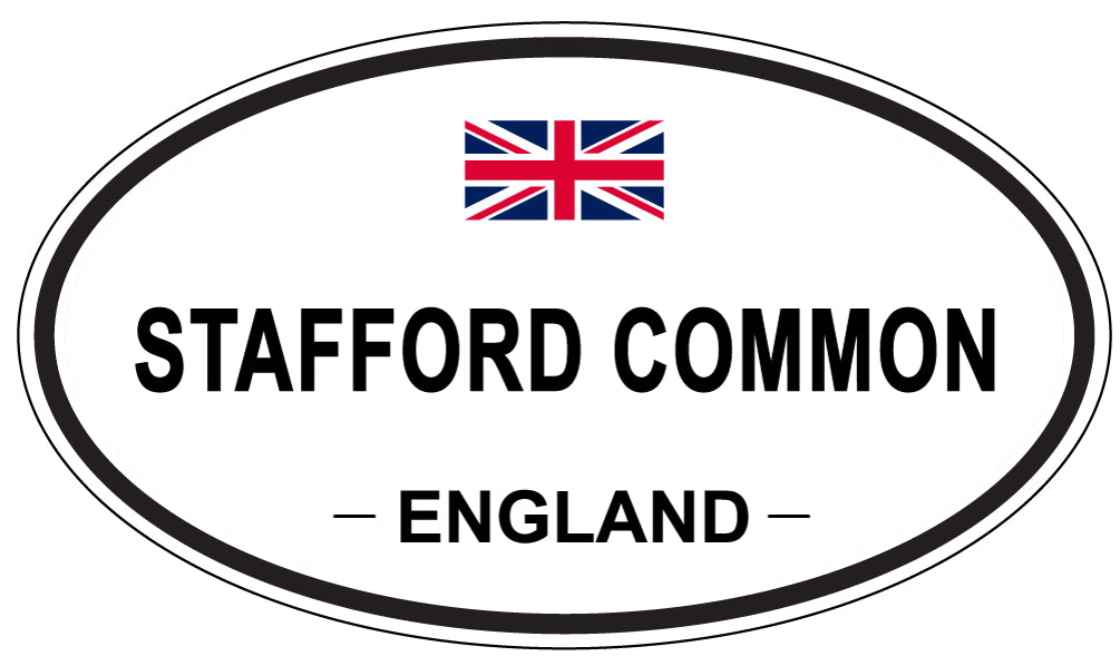 STAFFORD COMMON, England - Oval Magnet