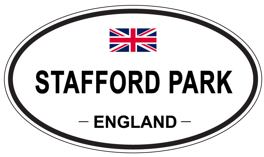 STAFFORD PARK, ENGLAND - Oval Sticker