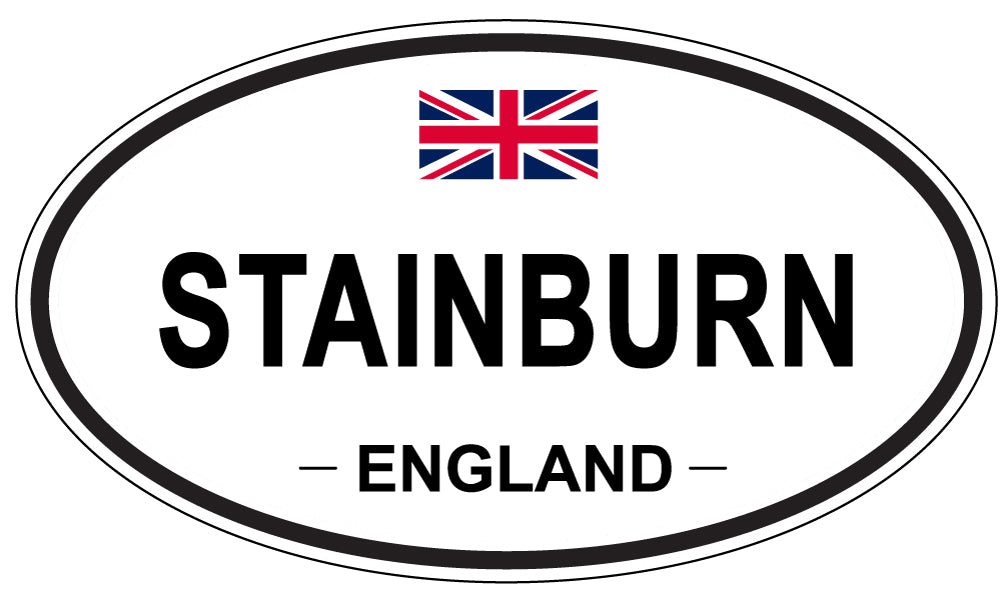 STAINBURN, ENGLAND - Oval Sticker