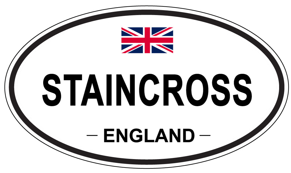 STAINCROSS, ENGLAND - Oval Sticker
