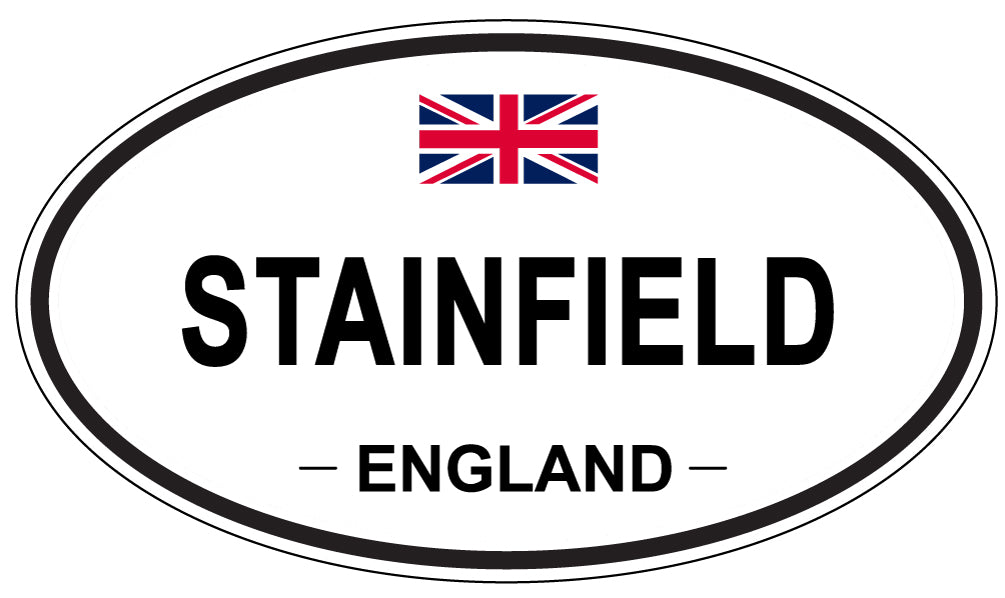 STAINFIELD, ENGLAND - Oval Sticker