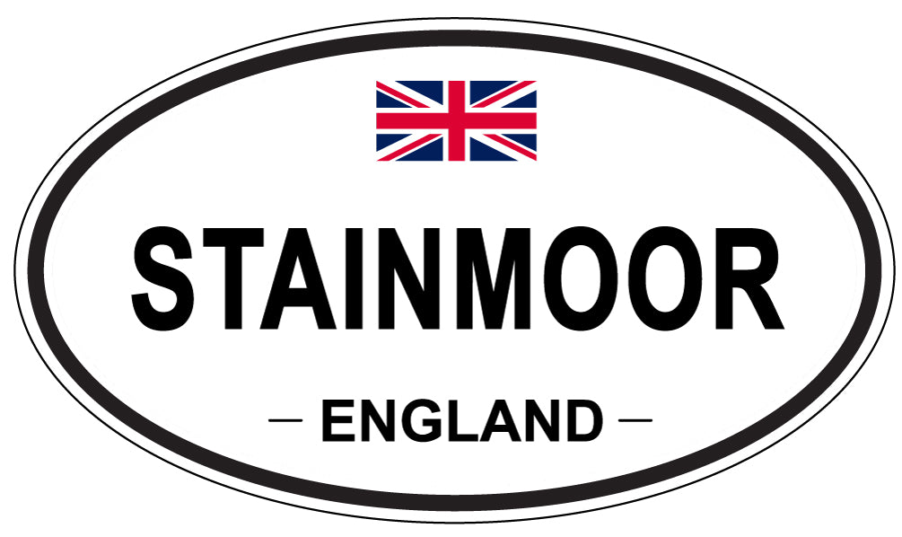 STAINMOOR, ENGLAND - Oval Sticker
