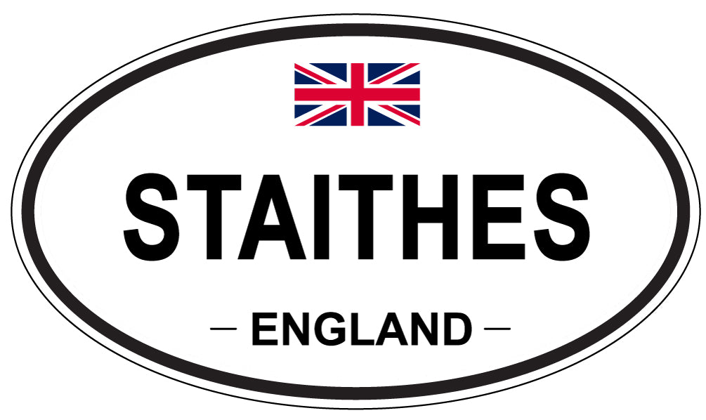 STAITHES, ENGLAND - Oval Sticker
