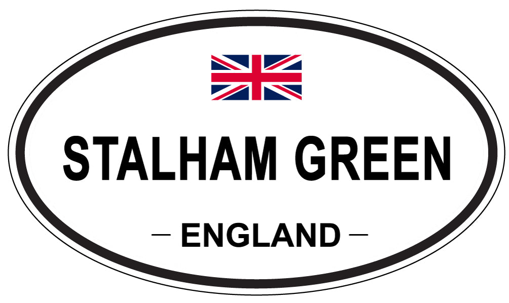 STALHAM GREEN, ENGLAND - Oval Sticker