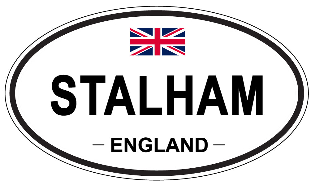 STALHAM, ENGLAND - Oval Sticker