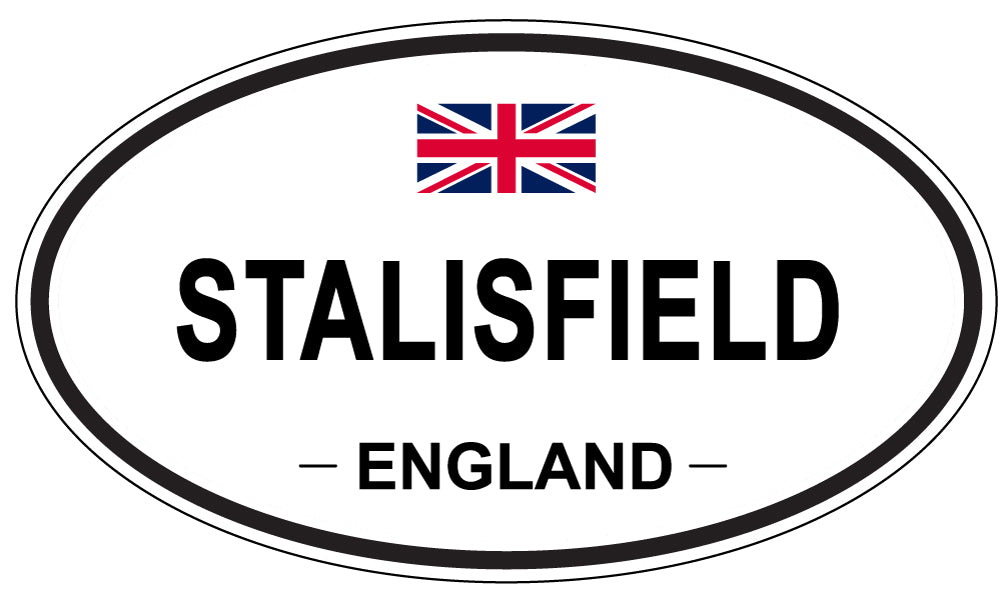STALISFIELD, ENGLAND - Oval Sticker