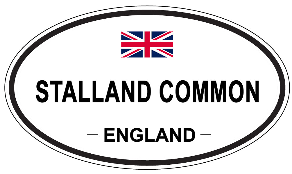 STALLAND COMMON, ENGLAND - Oval Sticker