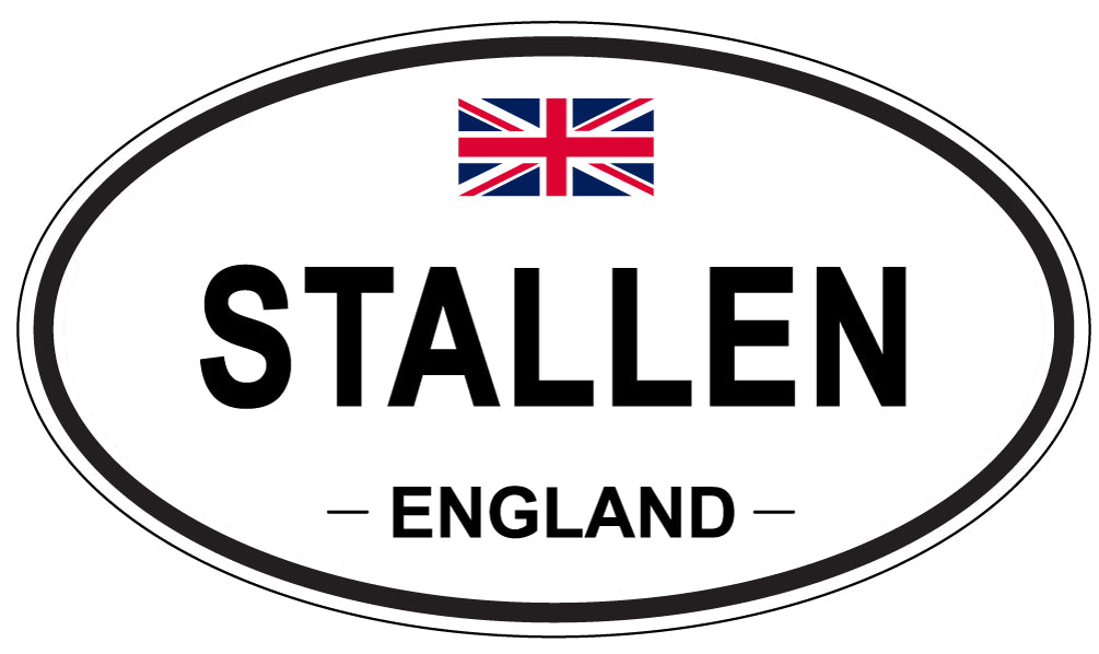 STALLEN, England - Oval Magnet