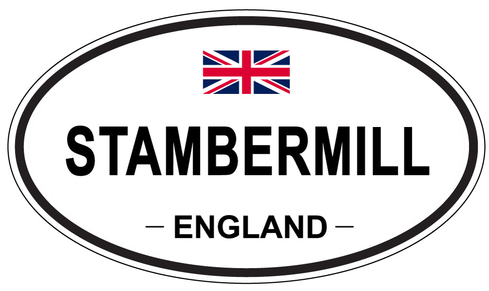 STAMBERMILL, ENGLAND - Oval Sticker