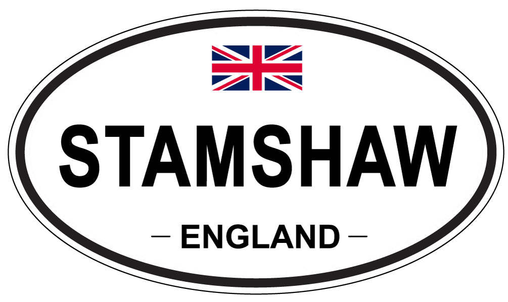 STAMSHAW, England - Oval Magnet