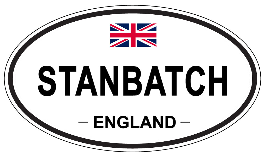 STANBATCH, ENGLAND - Oval Sticker