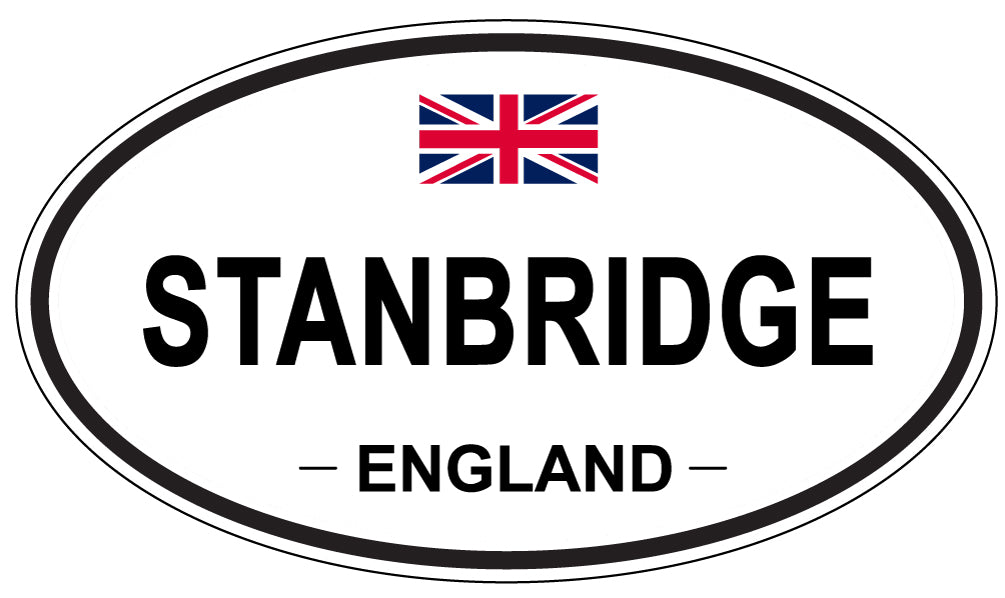 STANBRIDGE, ENGLAND - Oval Sticker