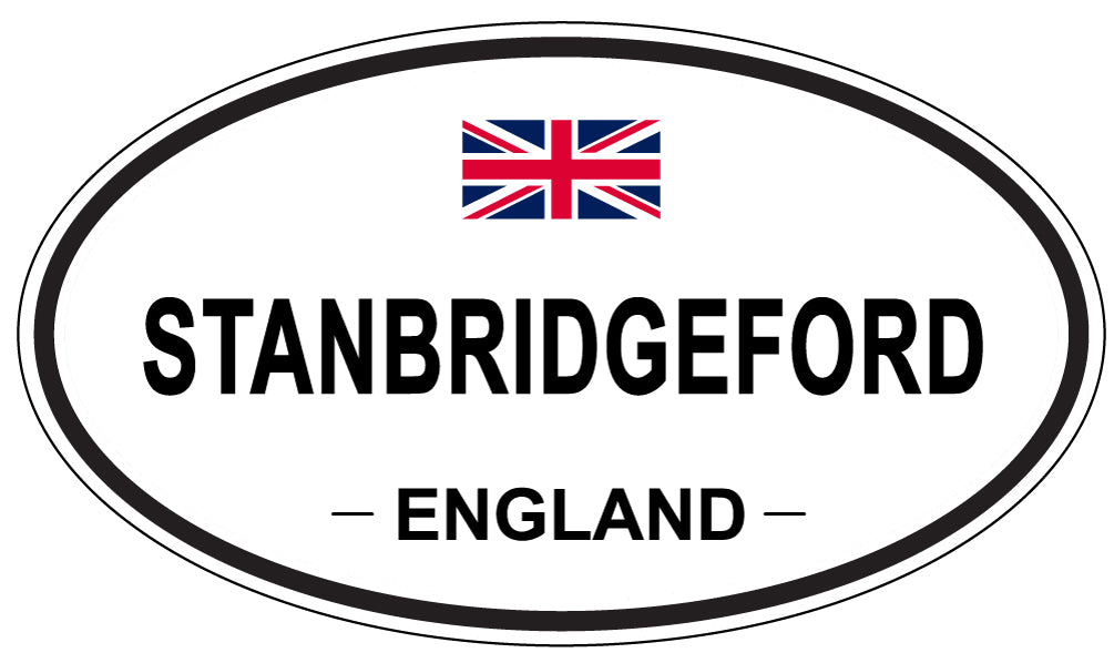 STANBRIDGEFORD, ENGLAND - Oval Sticker