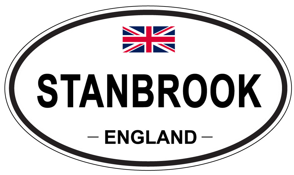 STANBROOK, ENGLAND - Oval Sticker
