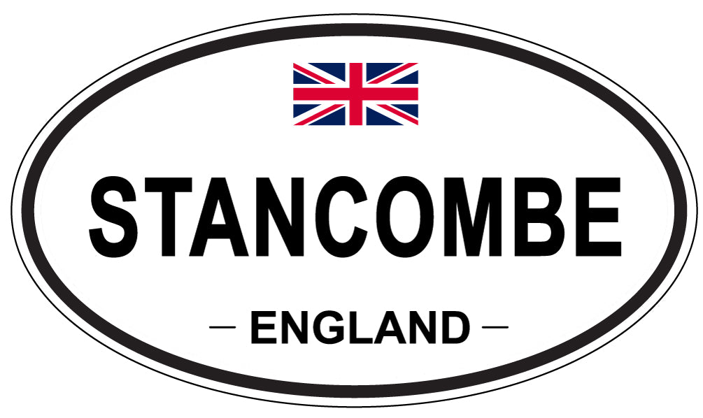 STANCOMBE, ENGLAND - Oval Sticker