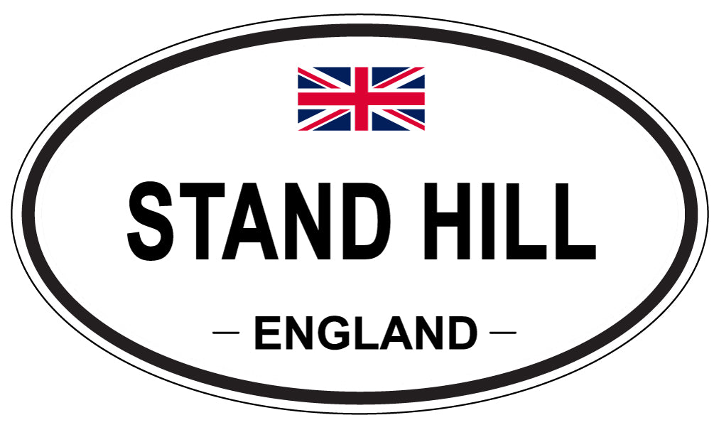 STAND HILL, ENGLAND - Oval Sticker