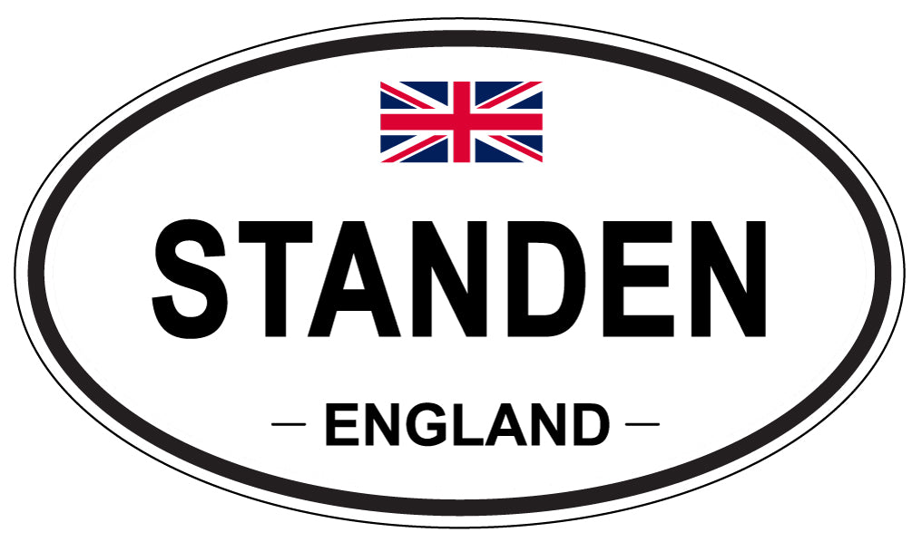 STANDEN, ENGLAND - Oval Sticker