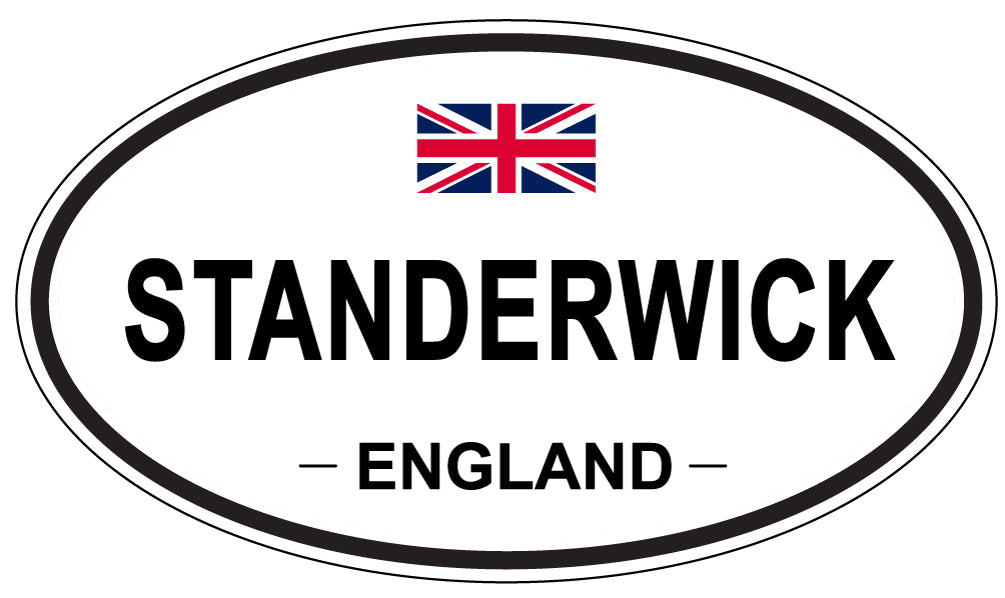 STANDERWICK, ENGLAND - Oval Sticker
