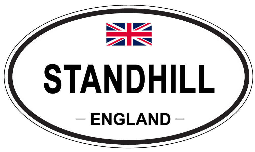 STANDHILL, ENGLAND - Oval Sticker
