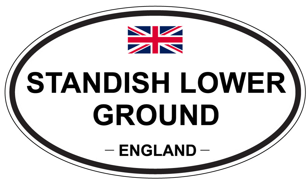 STANDISH LOWER GROUND, ENGLAND - Oval Sticker